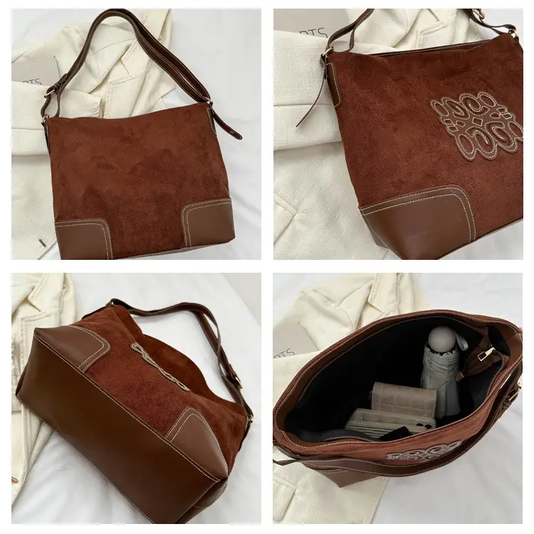 Retro Brown Shoulder Tote Bag for Women 2023 — feature 7