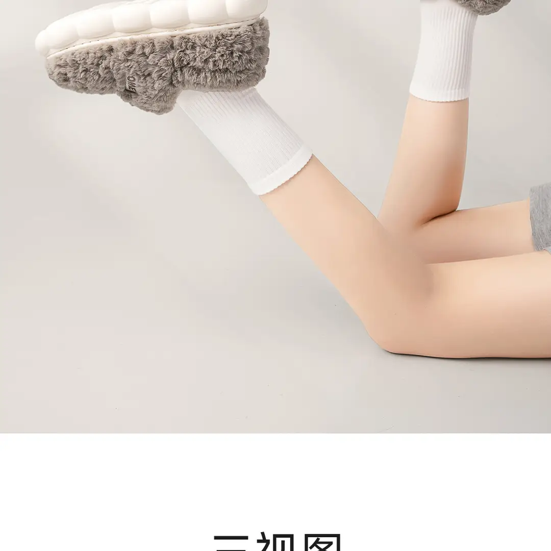 Plush Cotton Slippers for Women, Winter 2026 New Model, Furry Indoor Home Slippers for Couples, Outdoor Wear, Autumn and Winter Closed-Back Cotton Shoes for Men — feature 23