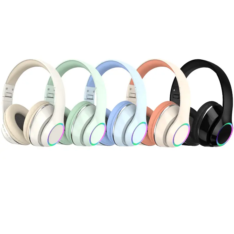 Bluetooth Wireless Headset with RGB Light & 40mm Foam Cover — feature 21