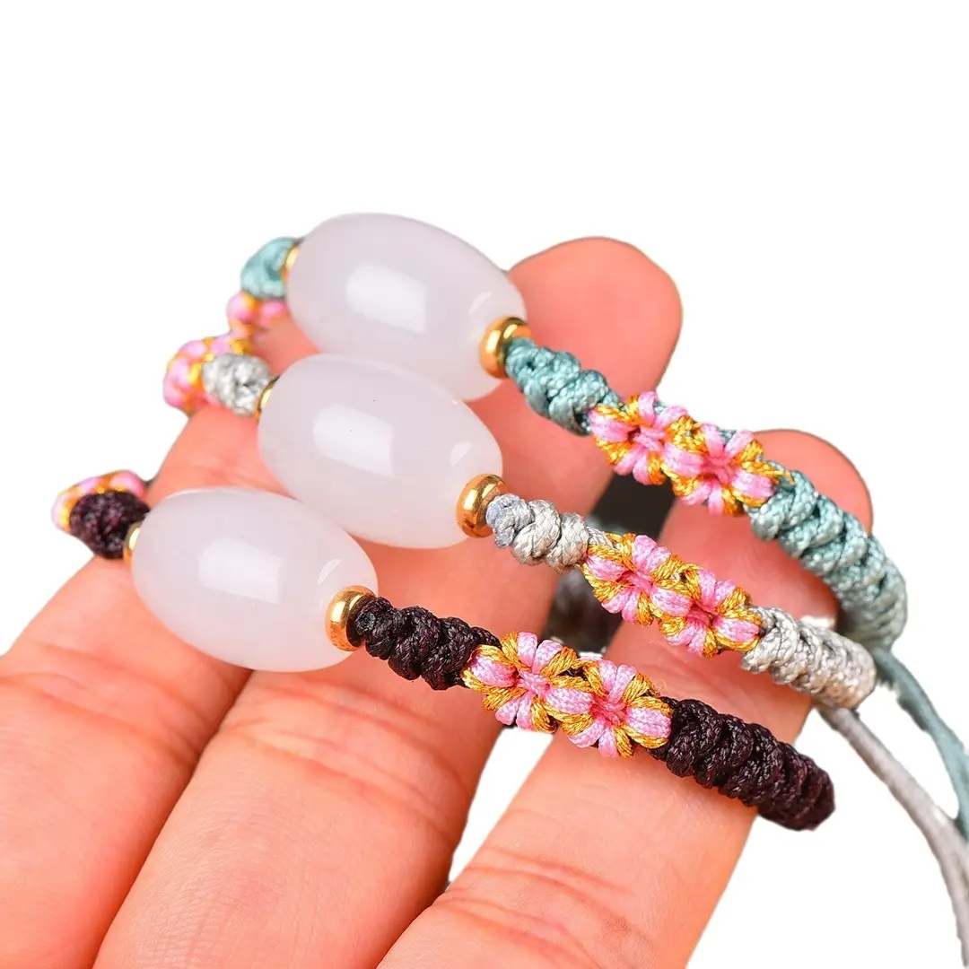 Gold Jade Passé Partout Bracelet with Colorful Embellishments