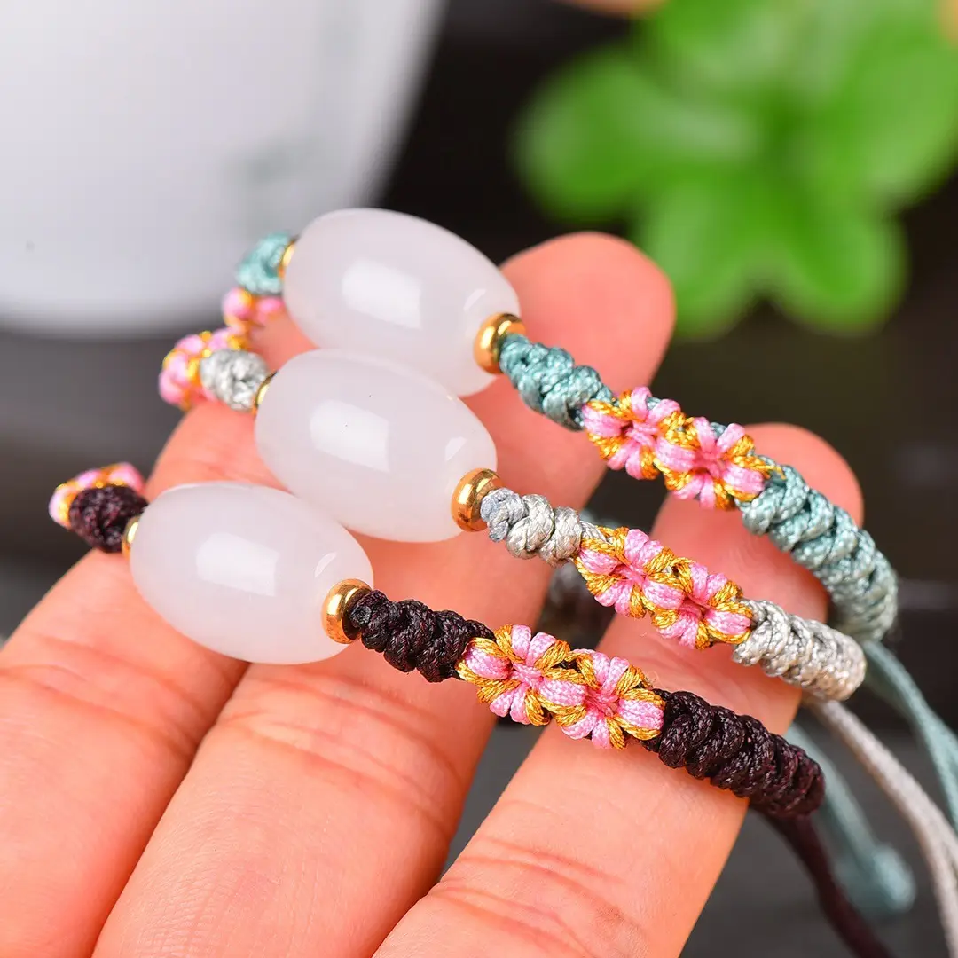 Gold Jade Passé Partout Bracelet with Colorful Embellishments — feature 7