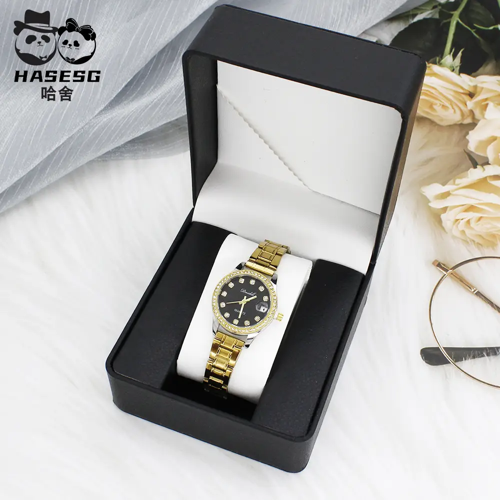 Women's Luxury Quartz Watch with Light Dial & White Strap - Image 12