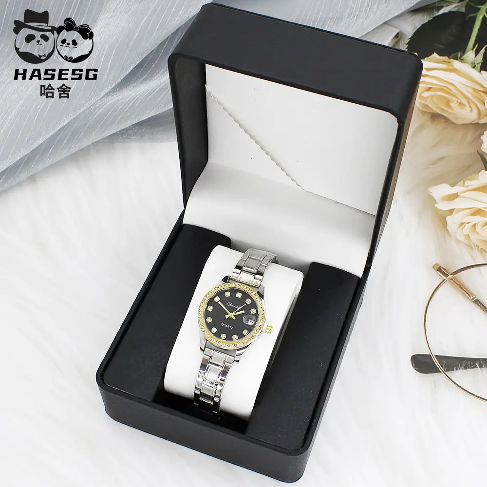 Women's Luxury Quartz Watch with Light Dial & White Strap - Image 8