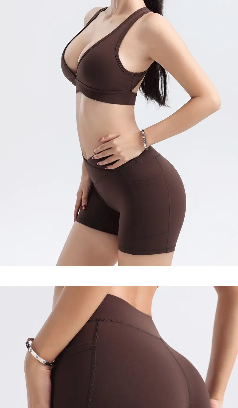 Women's White Elastic Running Shorts for Yoga — feature 15