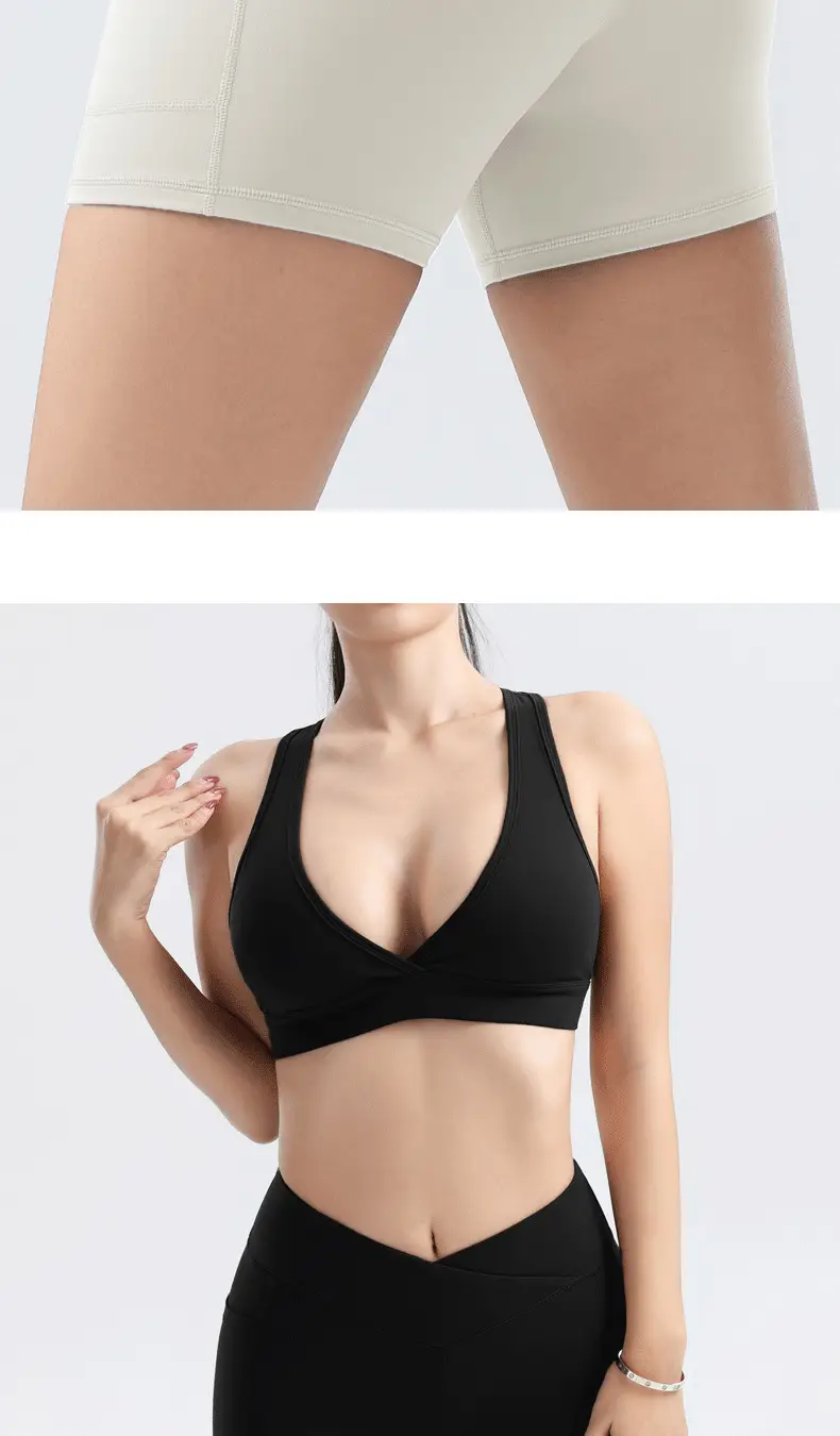 Women's White Elastic Running Shorts for Yoga — feature 19