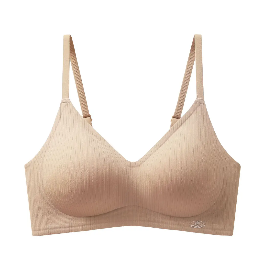 Soft Support Fixed Cup Adjustable Bra for Women, Soft and Breathable, Suitable for Large and Small Busts, Seamless Bra, Comfortable and Supportive