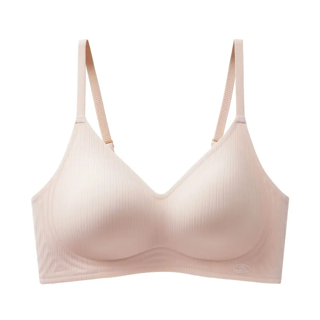 Soft Support Fixed Cup Adjustable Bra for Women, Soft and Breathable, Suitable for Large and Small Busts, Seamless Bra, Comfortable and Supportive