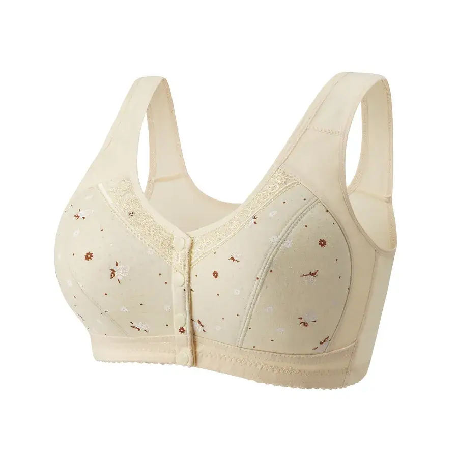 Wireless Cotton V-Shape Bra for Women Plus Size - Image 19
