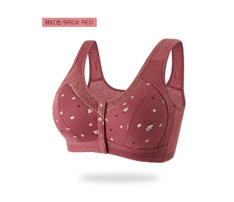 Wireless Cotton V-Shape Bra for Women Plus Size — feature 11