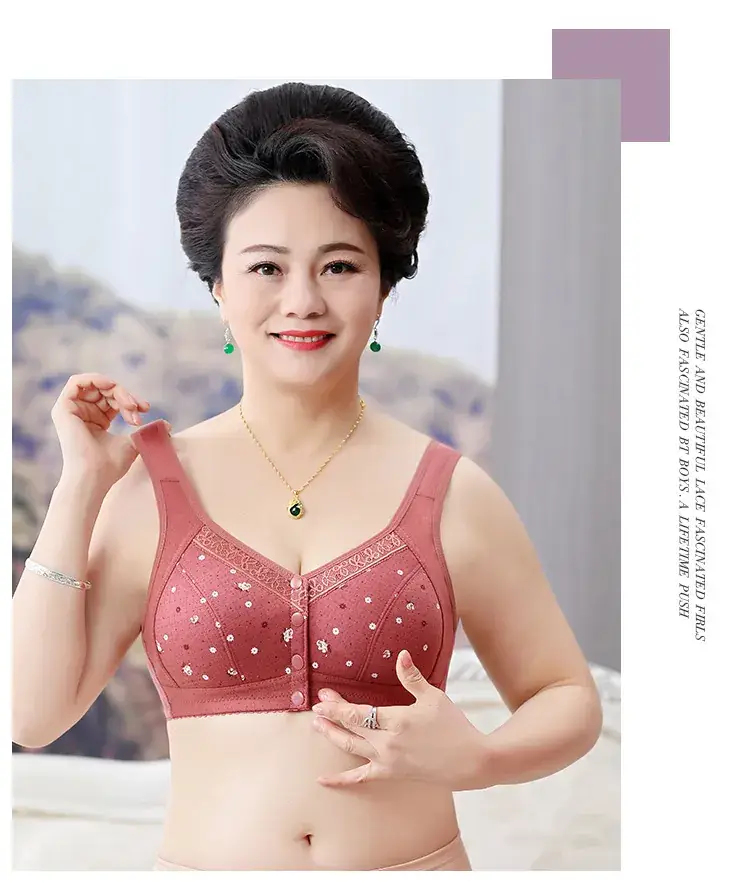 Wireless Cotton V-Shape Bra for Women Plus Size — feature 18