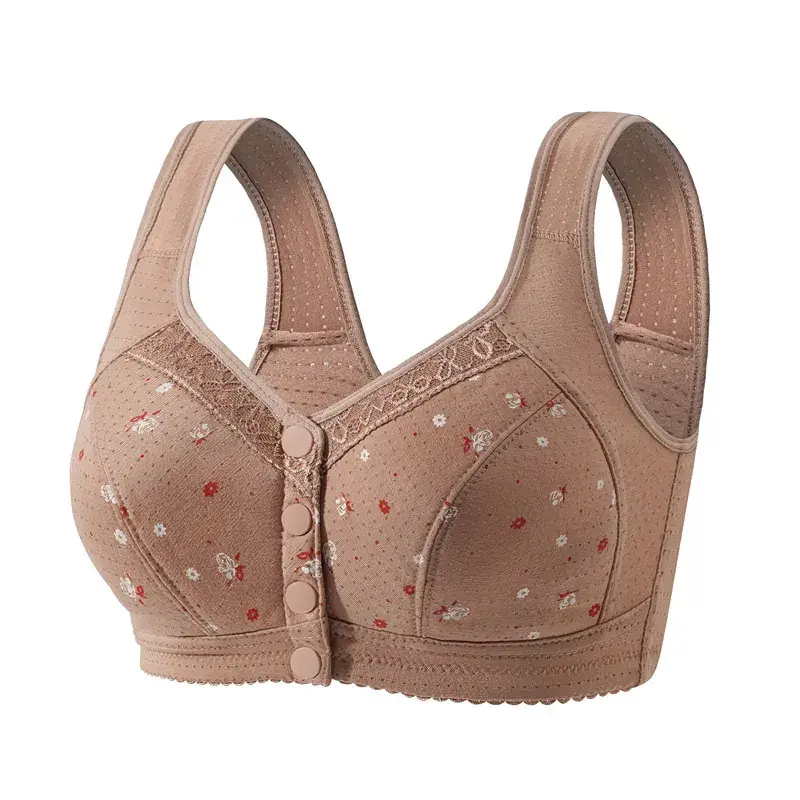 Wireless Cotton V-Shape Bra for Women Plus Size - Image 11