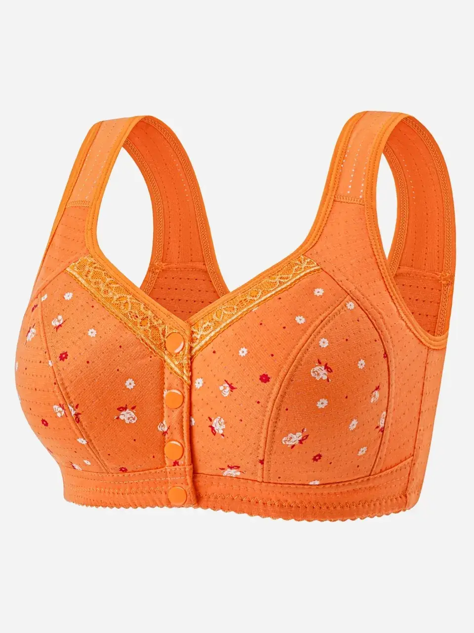 Wireless Cotton V-Shape Bra for Women Plus Size - Image 13