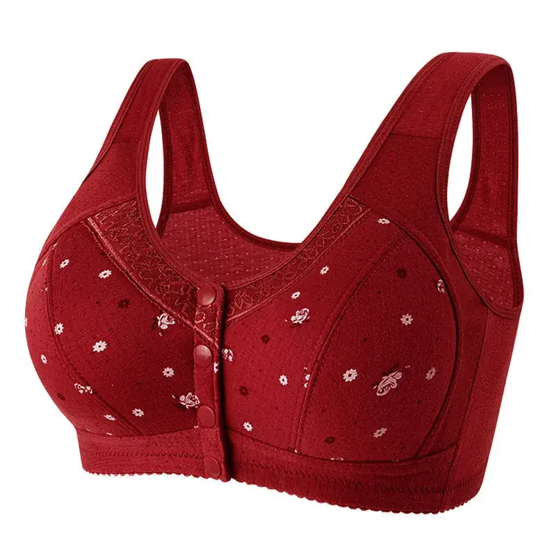 Wireless Cotton V-Shape Bra for Women Plus Size - Image 9