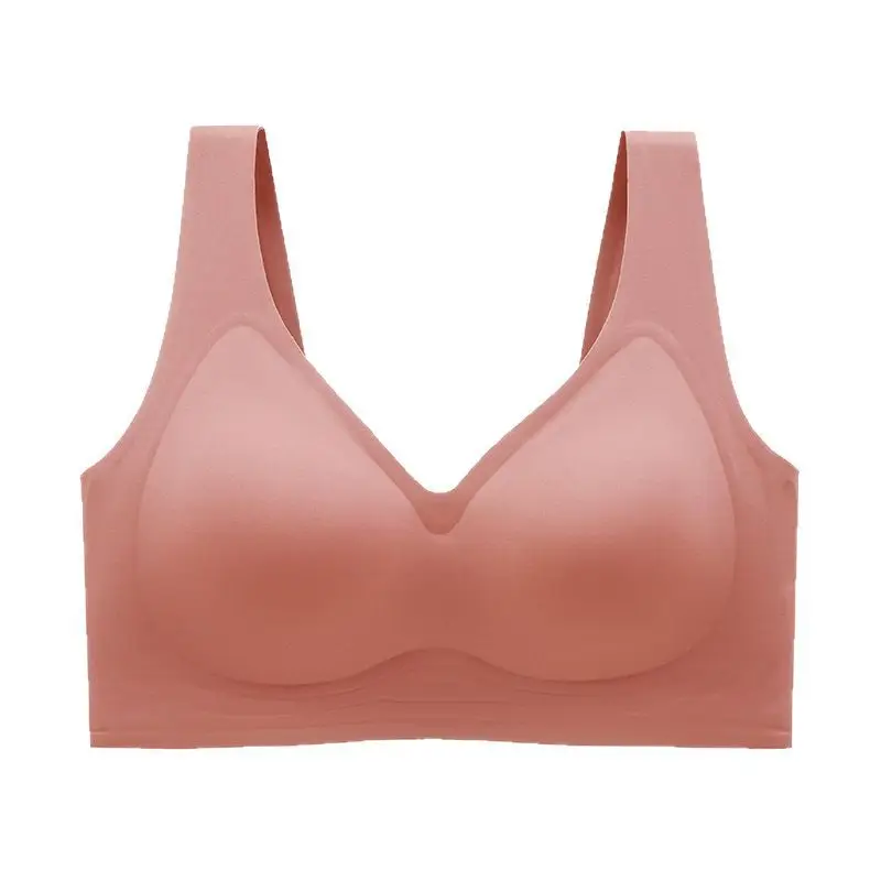 Cross-Border Plus Fat and Fat mm 100kg Full Cup Seamless Large Size Intimates Thin Big Breasts Showing Small Bra