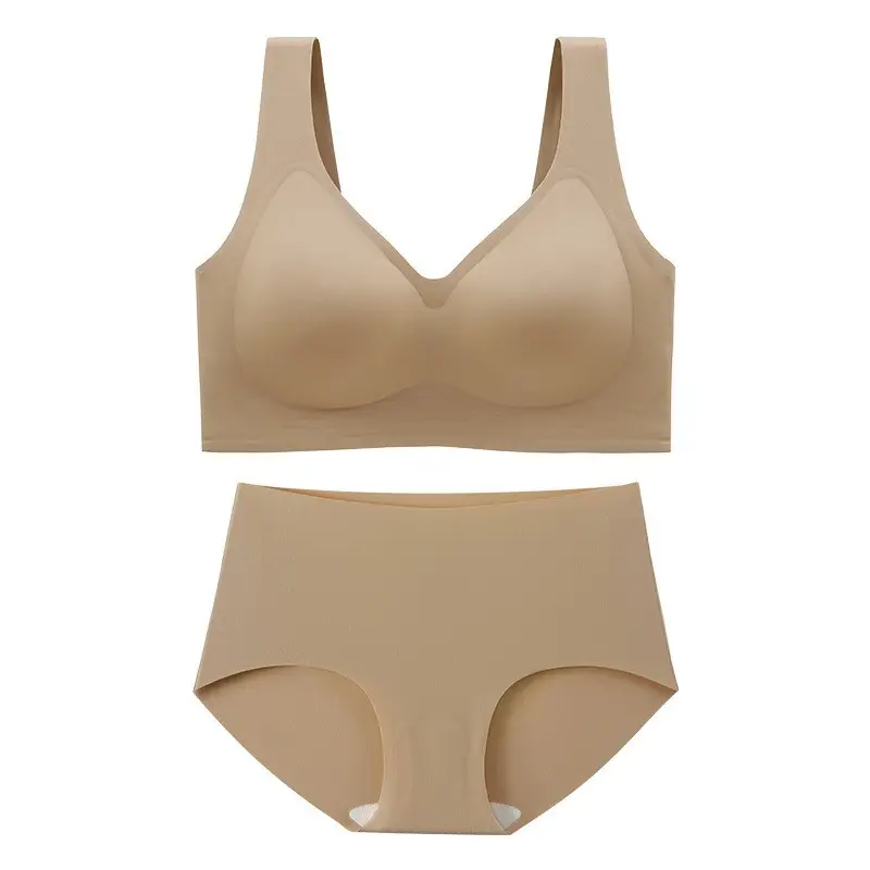 Cross-Border Plus Fat and Fat mm 100kg Full Cup Seamless Large Size Intimates Thin Big Breasts Showing Small Bra