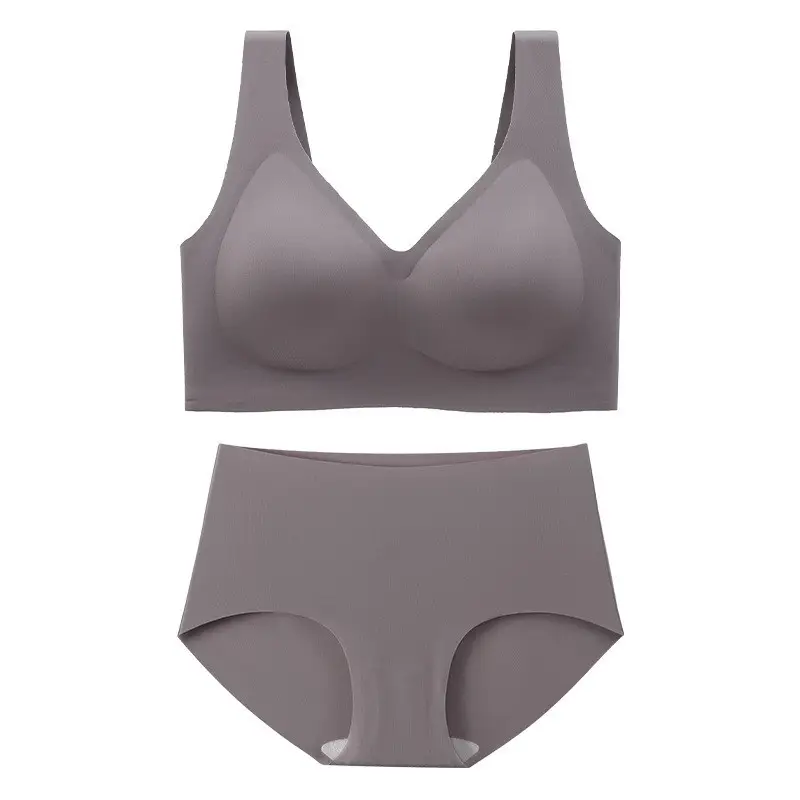Cross-Border Plus Fat and Fat mm 100kg Full Cup Seamless Large Size Intimates Thin Big Breasts Showing Small Bra