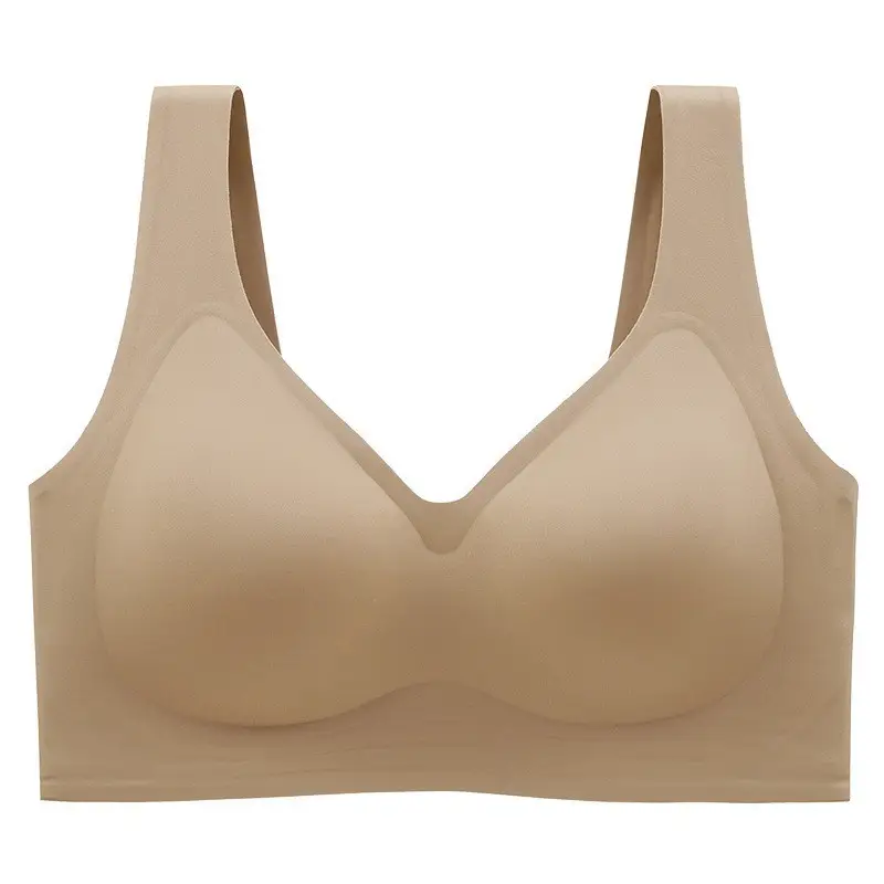 Cross-Border Plus Fat and Fat mm 100kg Full Cup Seamless Large Size Intimates Thin Big Breasts Showing Small Bra