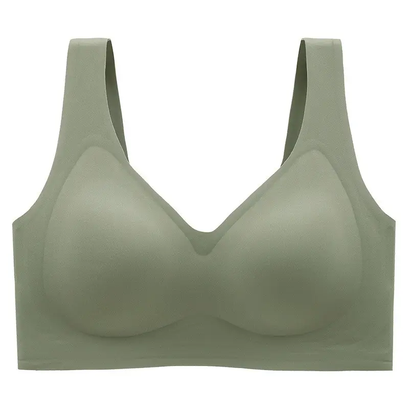 Cross-Border Plus Fat and Fat mm 100kg Full Cup Seamless Large Size Intimates Thin Big Breasts Showing Small Bra