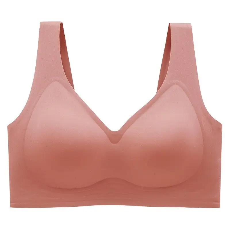 Cross-Border Plus Fat and Fat mm 100kg Full Cup Seamless Large Size Intimates Thin Big Breasts Showing Small Bra