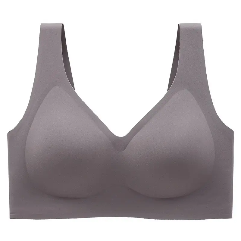 Cross-Border Plus Fat and Fat mm 100kg Full Cup Seamless Large Size Intimates Thin Big Breasts Showing Small Bra