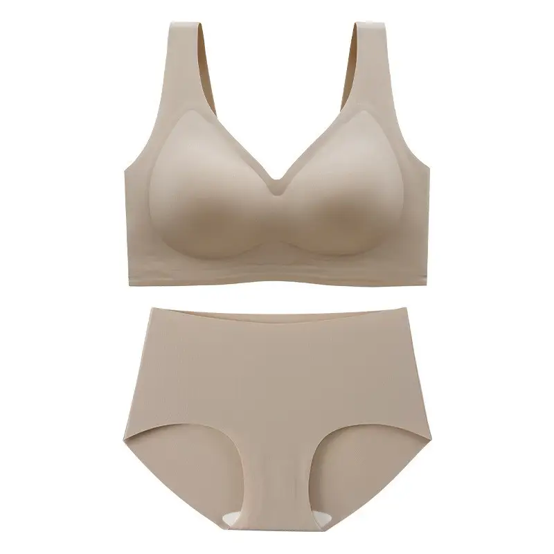 Cross-Border Plus Fat and Fat mm 100kg Full Cup Seamless Large Size Intimates Thin Big Breasts Showing Small Bra