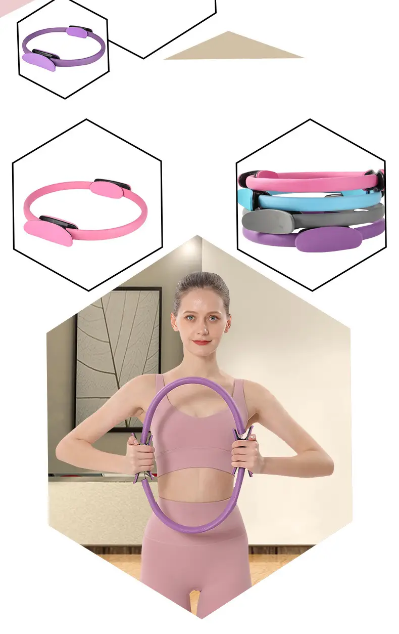 Pilates ring yoga ring yoga resistance ring magic ring open back ring fitness equipment Sports Factory wholesale cross-border — feature 2