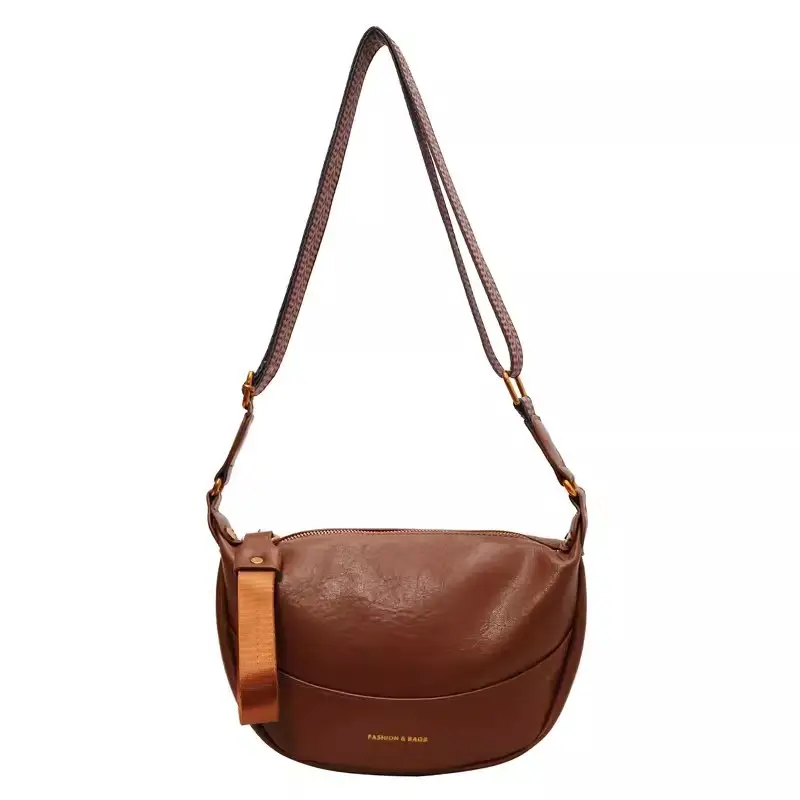 Maillard Leather Shoulder Bag Women 2025 New Style