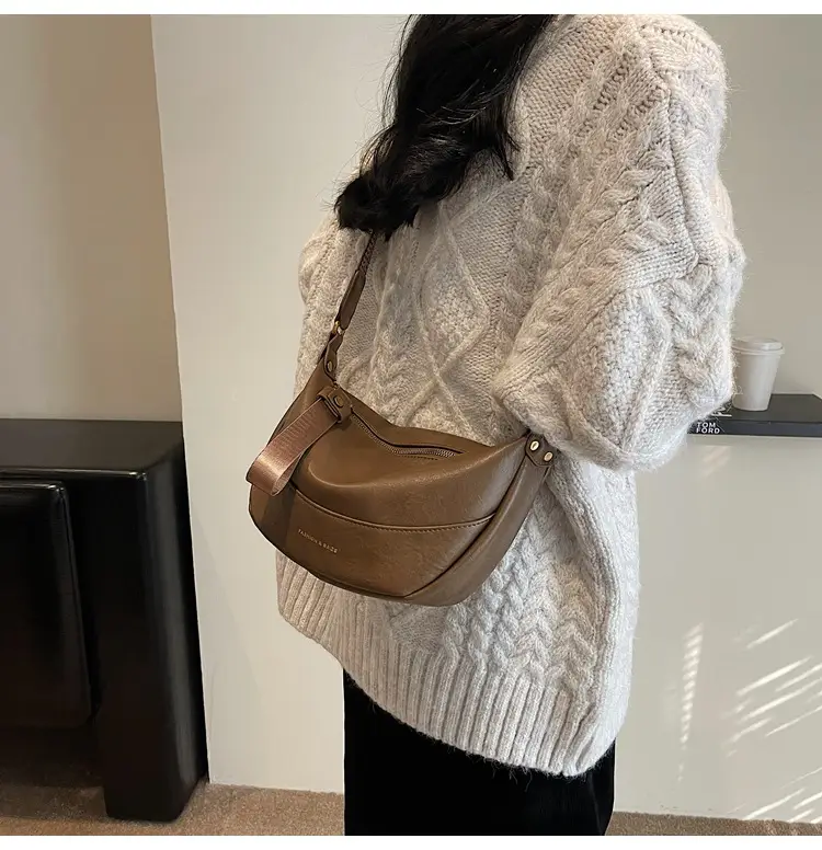 Maillard Leather Shoulder Bag Women 2025 New Style — feature 15