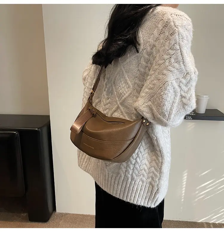 Maillard Leather Shoulder Bag Women 2025 New Style — feature 16