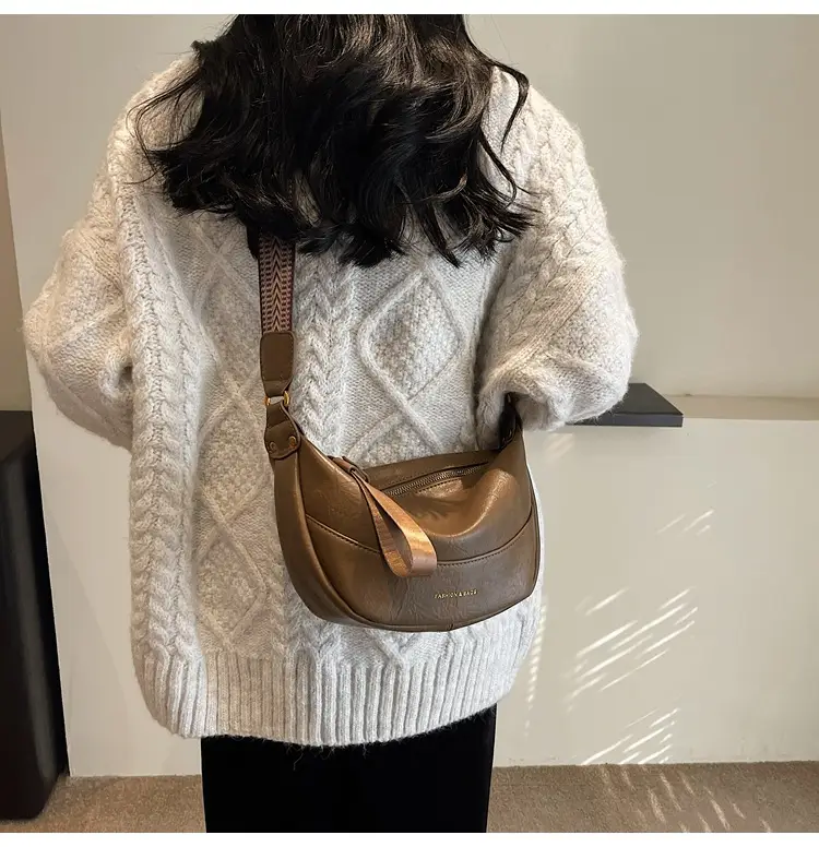 Maillard Leather Shoulder Bag Women 2025 New Style — feature 17