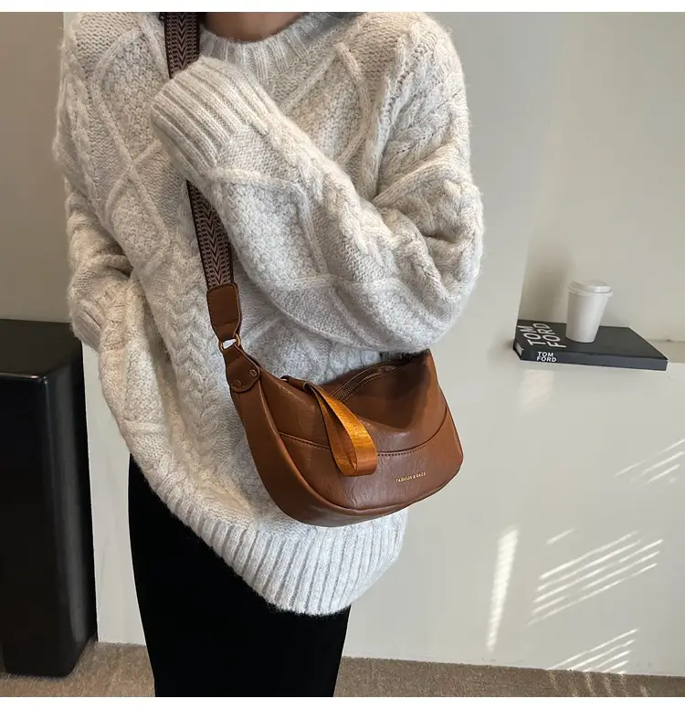 Maillard Leather Shoulder Bag Women 2025 New Style — feature 18