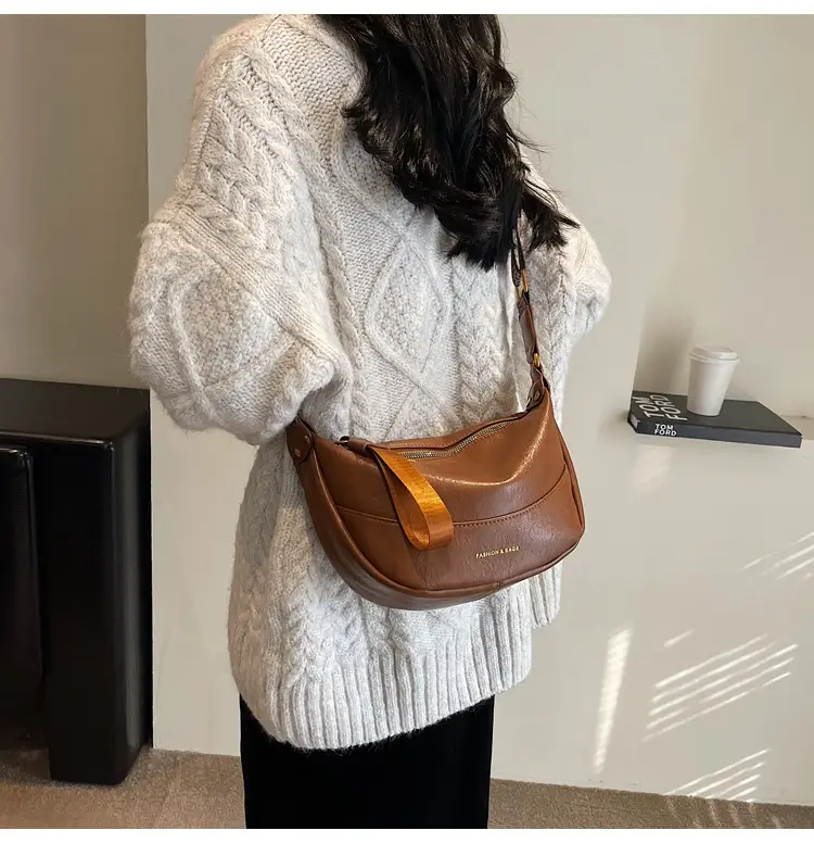 Maillard Leather Shoulder Bag Women 2025 New Style — feature 20