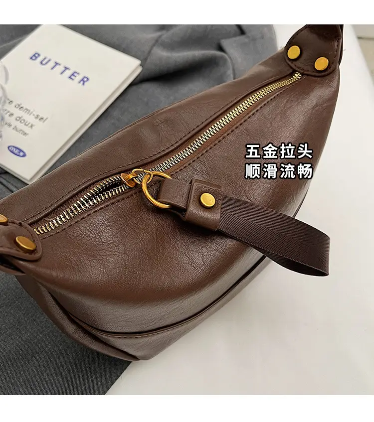 Maillard Leather Shoulder Bag Women 2025 New Style — feature 6