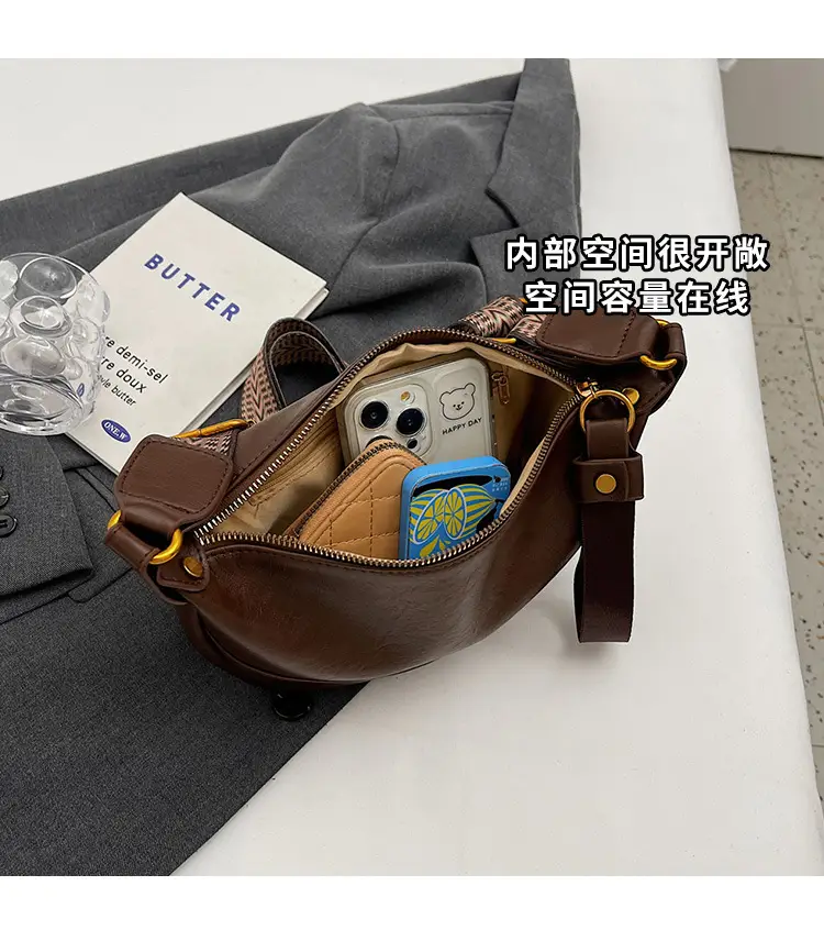 Maillard Leather Shoulder Bag Women 2025 New Style — feature 7