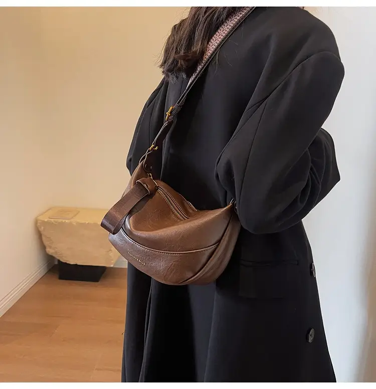 Maillard Leather Shoulder Bag Women 2025 New Style — feature 9