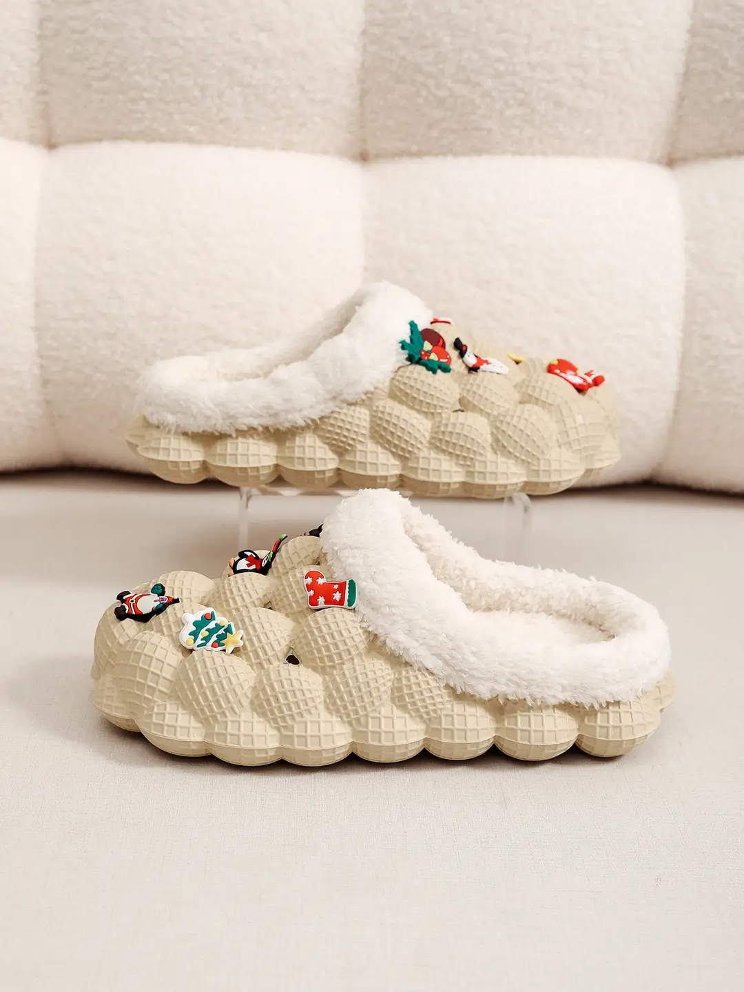 Factory Wholesale Winter Eva Style Hole-In-The-Wall Home Indoor and Outdoor Wear Couple Style Trendyy Fashionable Casual Warm Cotton Shoes — feature 1