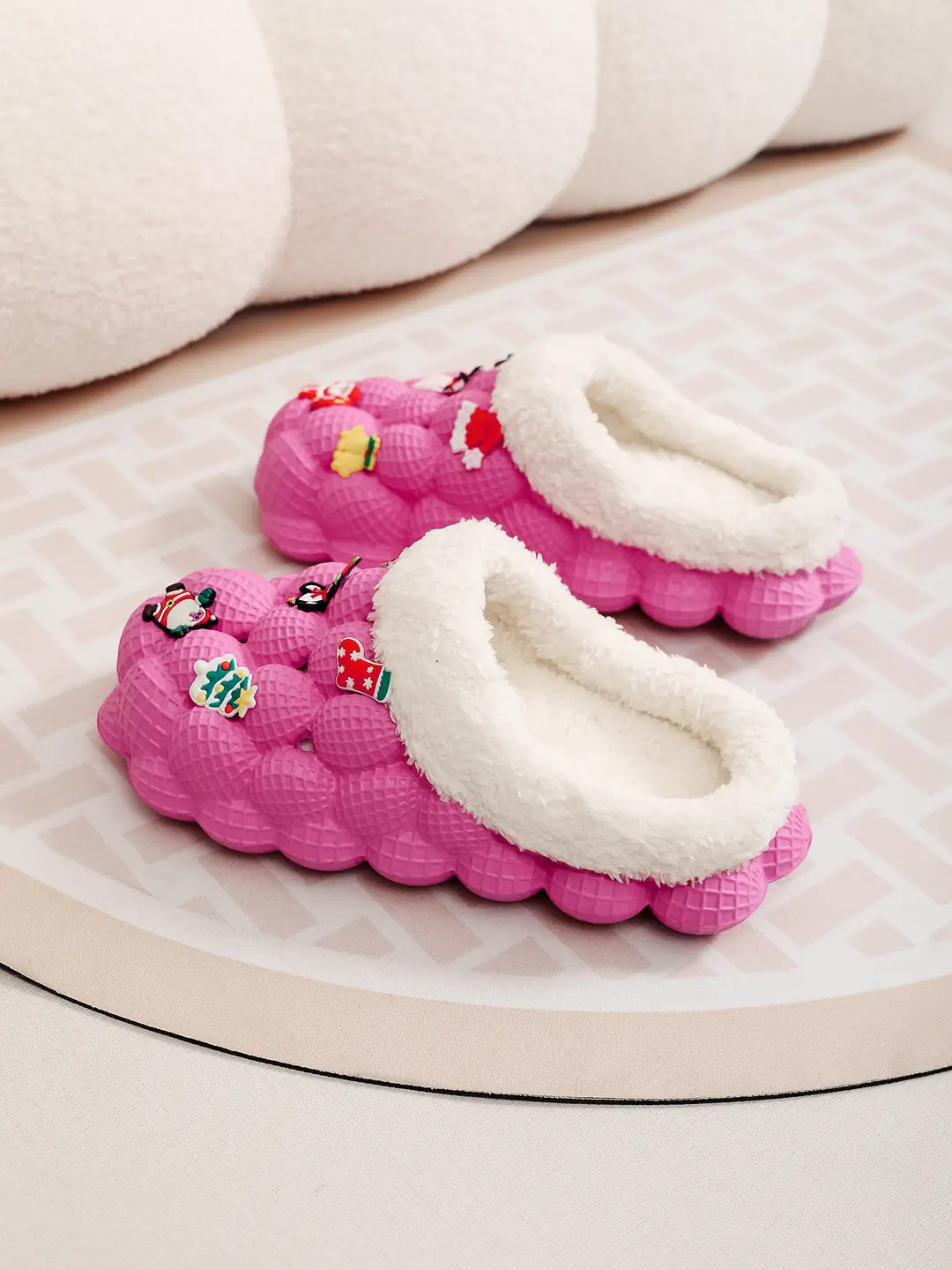 Factory Wholesale Winter Eva Style Hole-In-The-Wall Home Indoor and Outdoor Wear Couple Style Trendyy Fashionable Casual Warm Cotton Shoes — feature 14