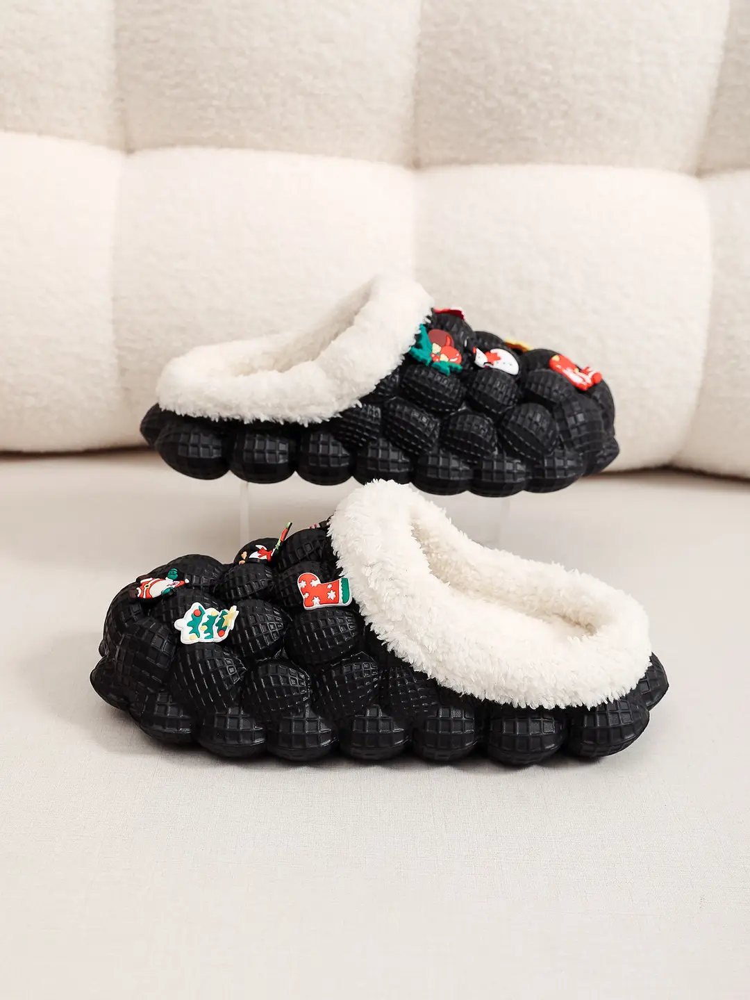 Factory Wholesale Winter Eva Style Hole-In-The-Wall Home Indoor and Outdoor Wear Couple Style Trendyy Fashionable Casual Warm Cotton Shoes — feature 4