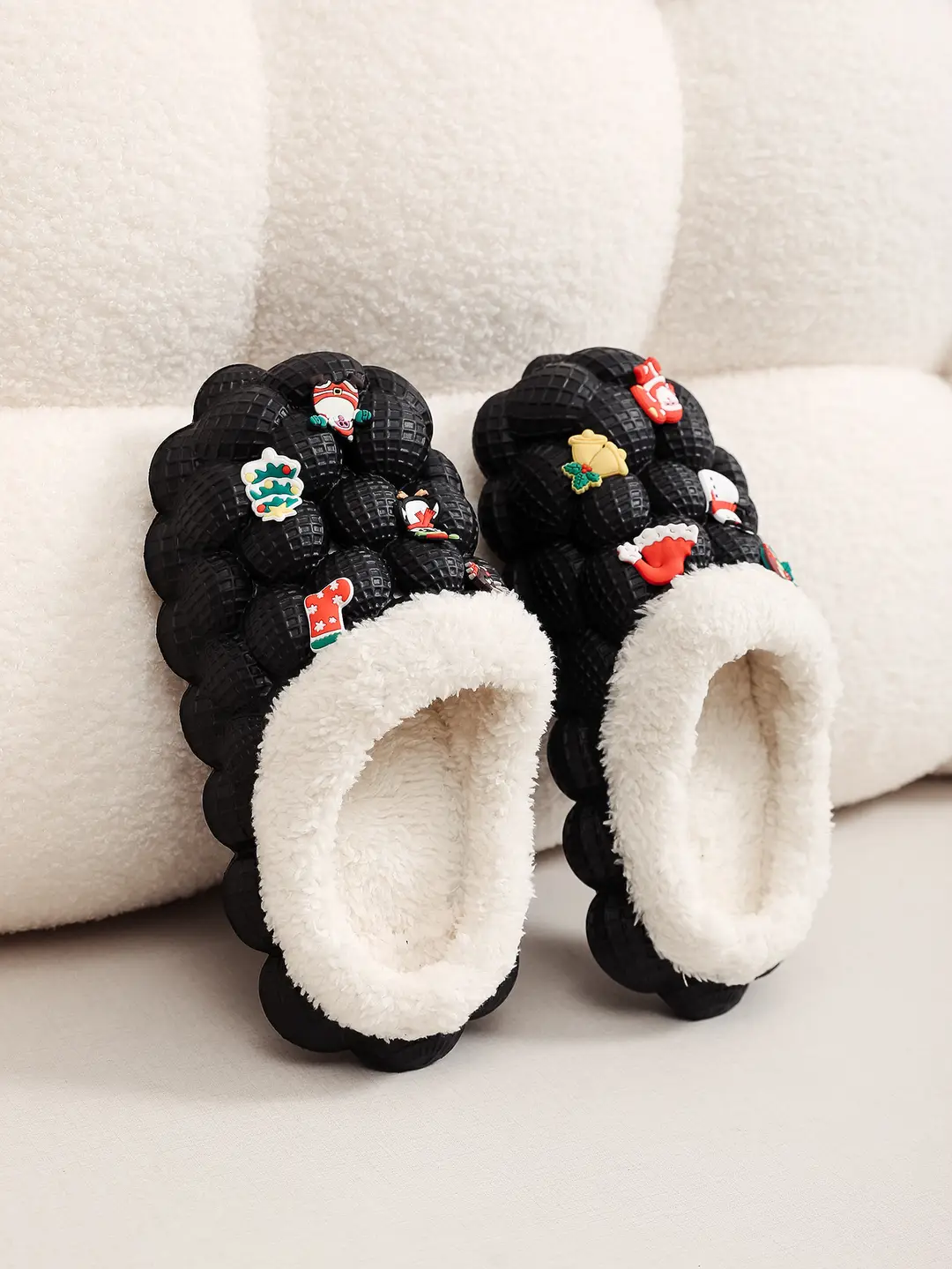 Factory Wholesale Winter Eva Style Hole-In-The-Wall Home Indoor and Outdoor Wear Couple Style Trendyy Fashionable Casual Warm Cotton Shoes — feature 5