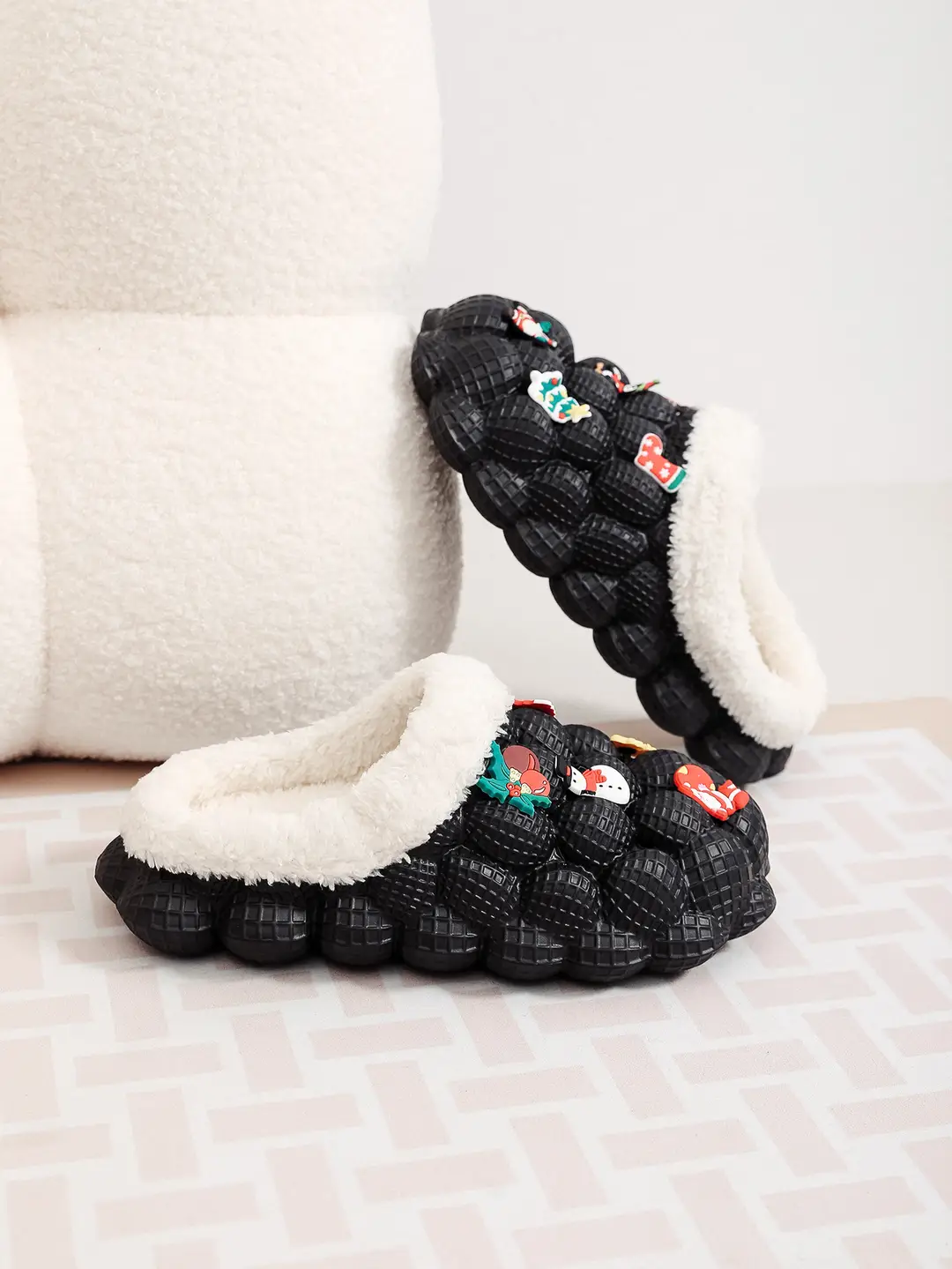 Factory Wholesale Winter Eva Style Hole-In-The-Wall Home Indoor and Outdoor Wear Couple Style Trendyy Fashionable Casual Warm Cotton Shoes — feature 6