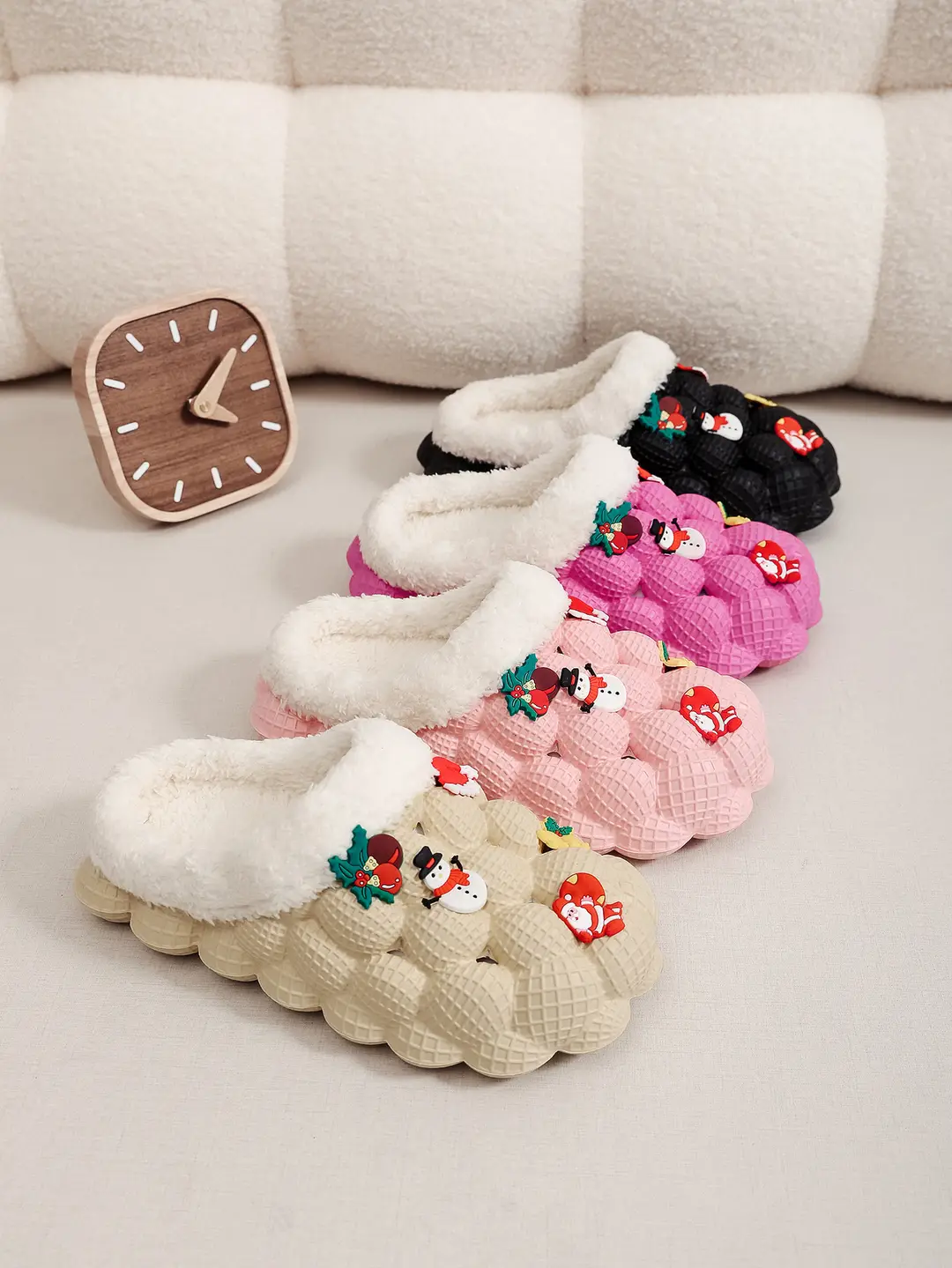 Factory Wholesale Winter Eva Style Hole-In-The-Wall Home Indoor and Outdoor Wear Couple Style Trendyy Fashionable Casual Warm Cotton Shoes — feature 7