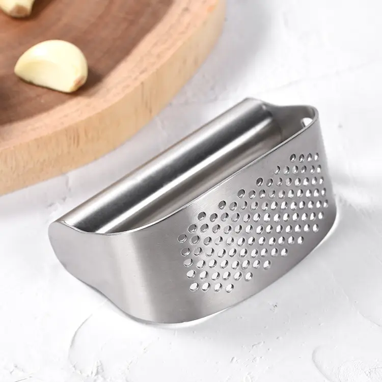 Stainless Steel Garlic Press for Kitchen Use