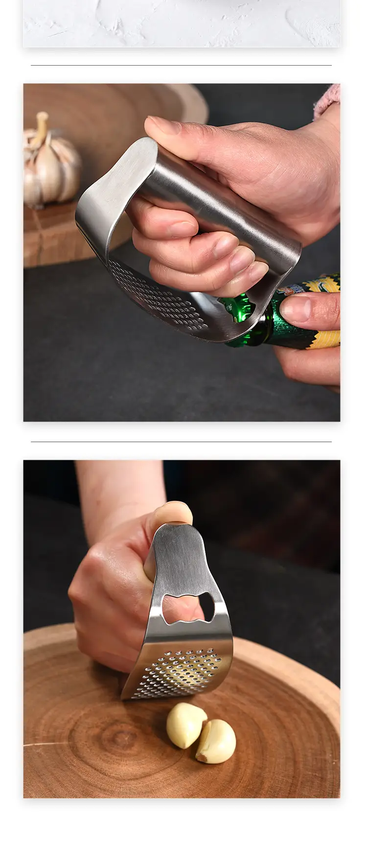 Stainless Steel Garlic Press for Kitchen Use — feature 22