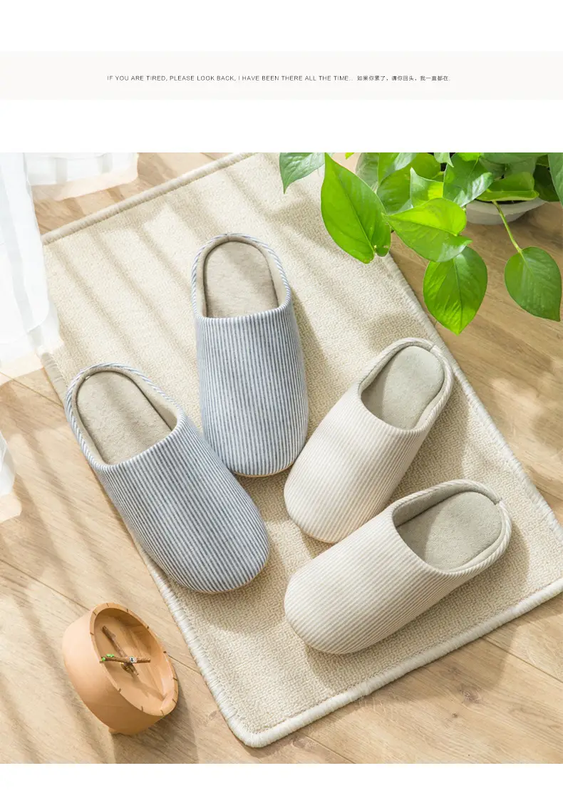 Suede Home Baotou Soft Bottom Silent Cotton Slippers for Women Home plus size Lovers Wood Floor Lightweight Japanese and Korean Style Slippers — feature 11