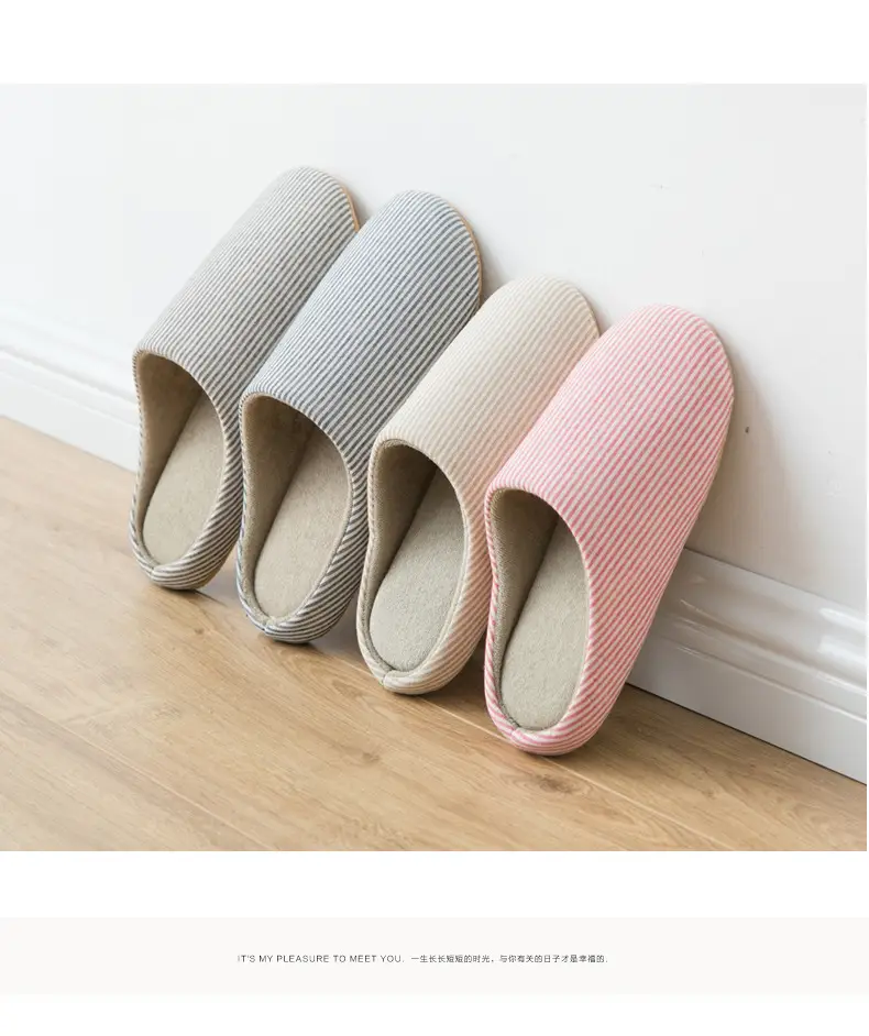 Suede Home Baotou Soft Bottom Silent Cotton Slippers for Women Home plus size Lovers Wood Floor Lightweight Japanese and Korean Style Slippers — feature 3