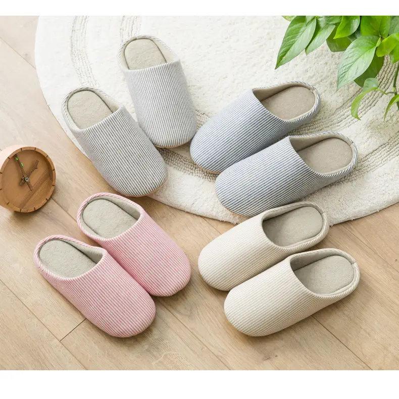 Suede Home Baotou Soft Bottom Silent Cotton Slippers for Women Home plus size Lovers Wood Floor Lightweight Japanese and Korean Style Slippers — feature 4