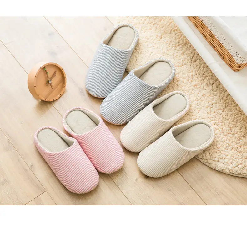 Suede Home Baotou Soft Bottom Silent Cotton Slippers for Women Home plus size Lovers Wood Floor Lightweight Japanese and Korean Style Slippers — feature 6