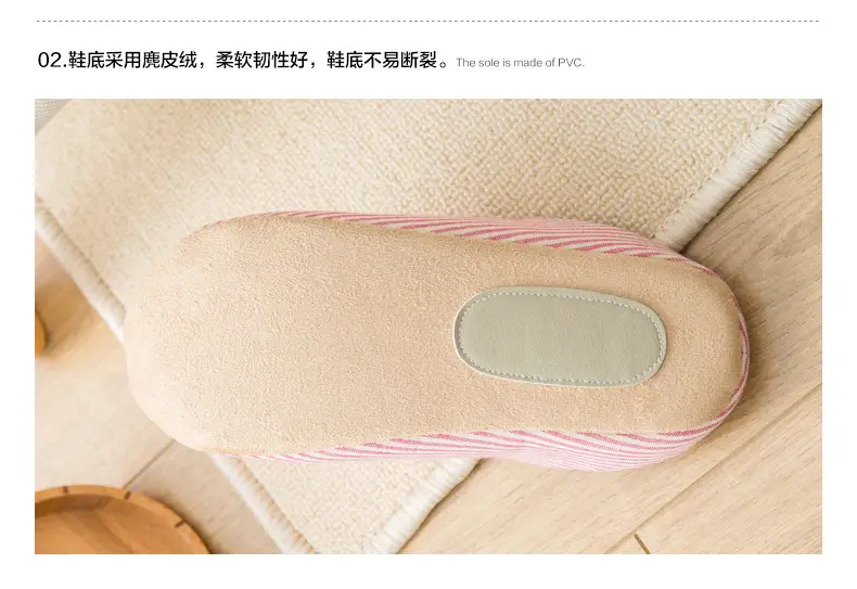 Suede Home Baotou Soft Bottom Silent Cotton Slippers for Women Home plus size Lovers Wood Floor Lightweight Japanese and Korean Style Slippers — feature 8