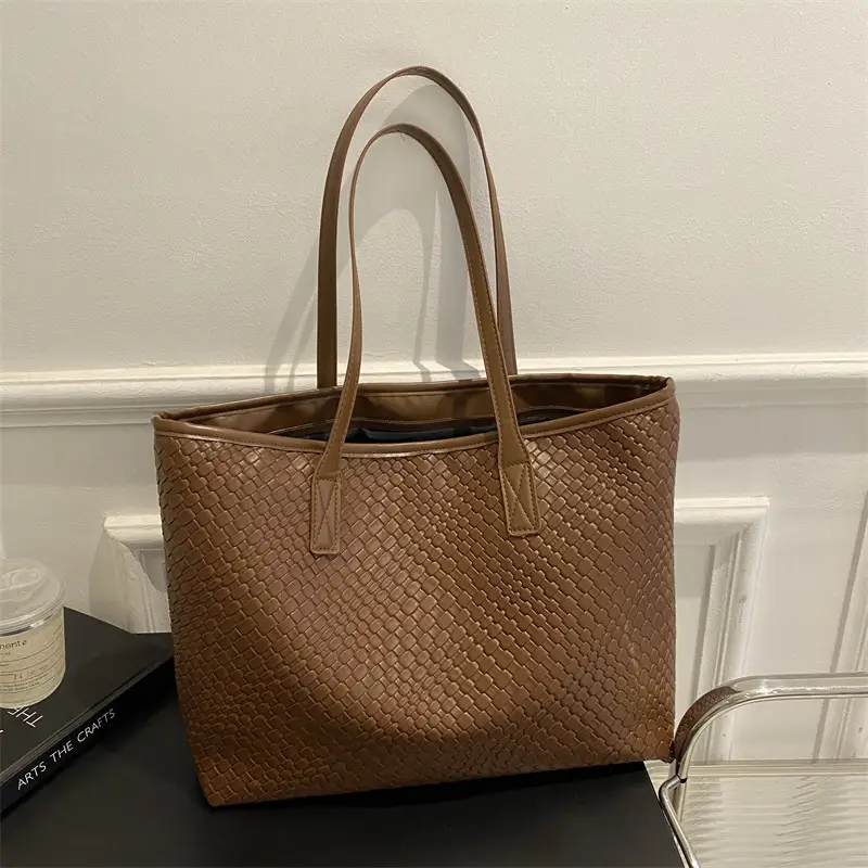 Korean Style Textured Green Shoulder Bag for Women