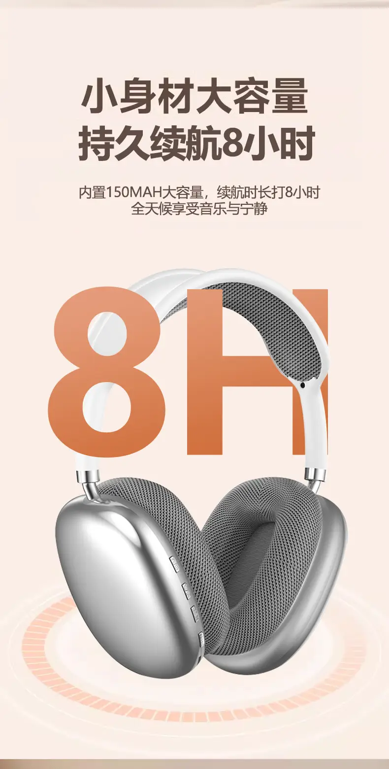 Wireless Bluetooth Headphones with Headband & Type-C Charging — feature 13